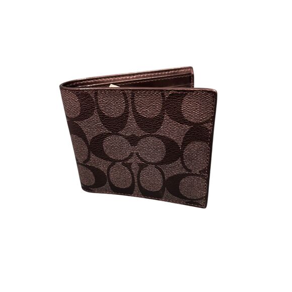 NEW Charcoal/Black Men's COACH F75006 Coin Case/Wallet Authentic - Picture 6 of 6